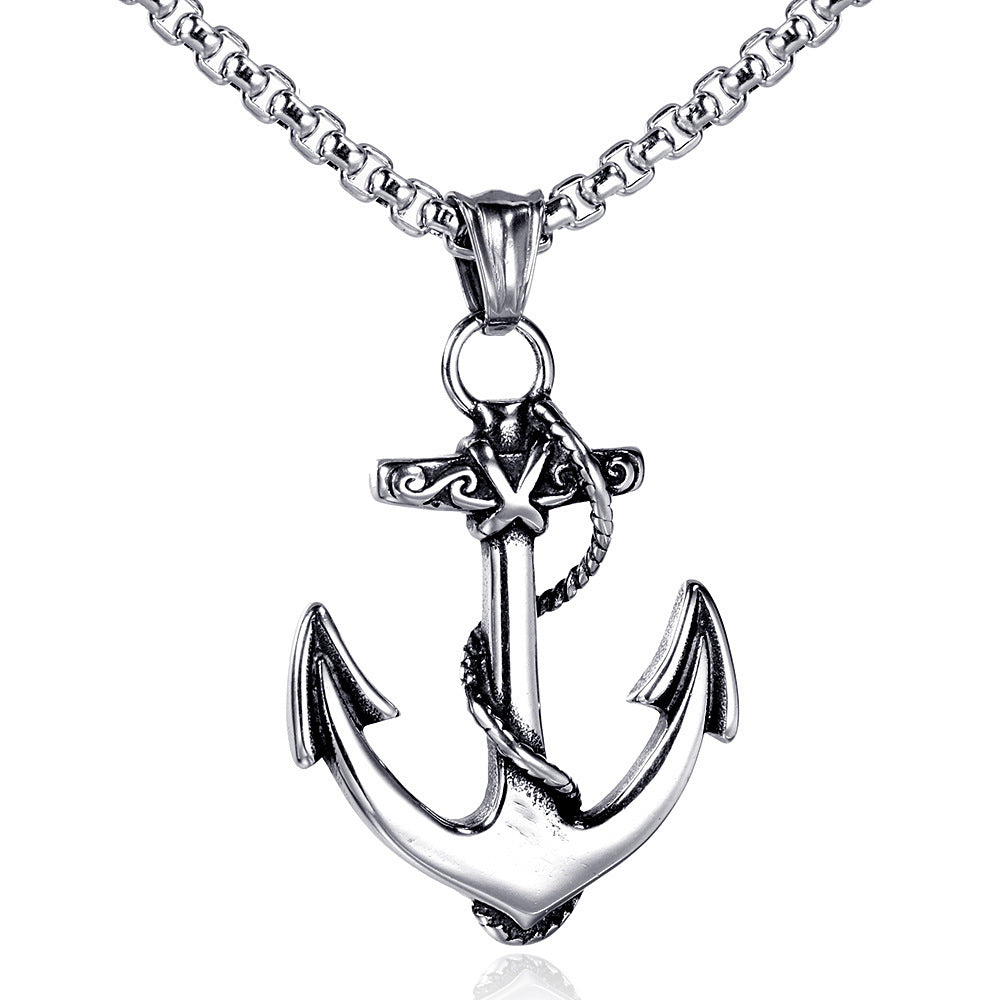 Wholesale Musical Note Titanium Steel Men's Necklace